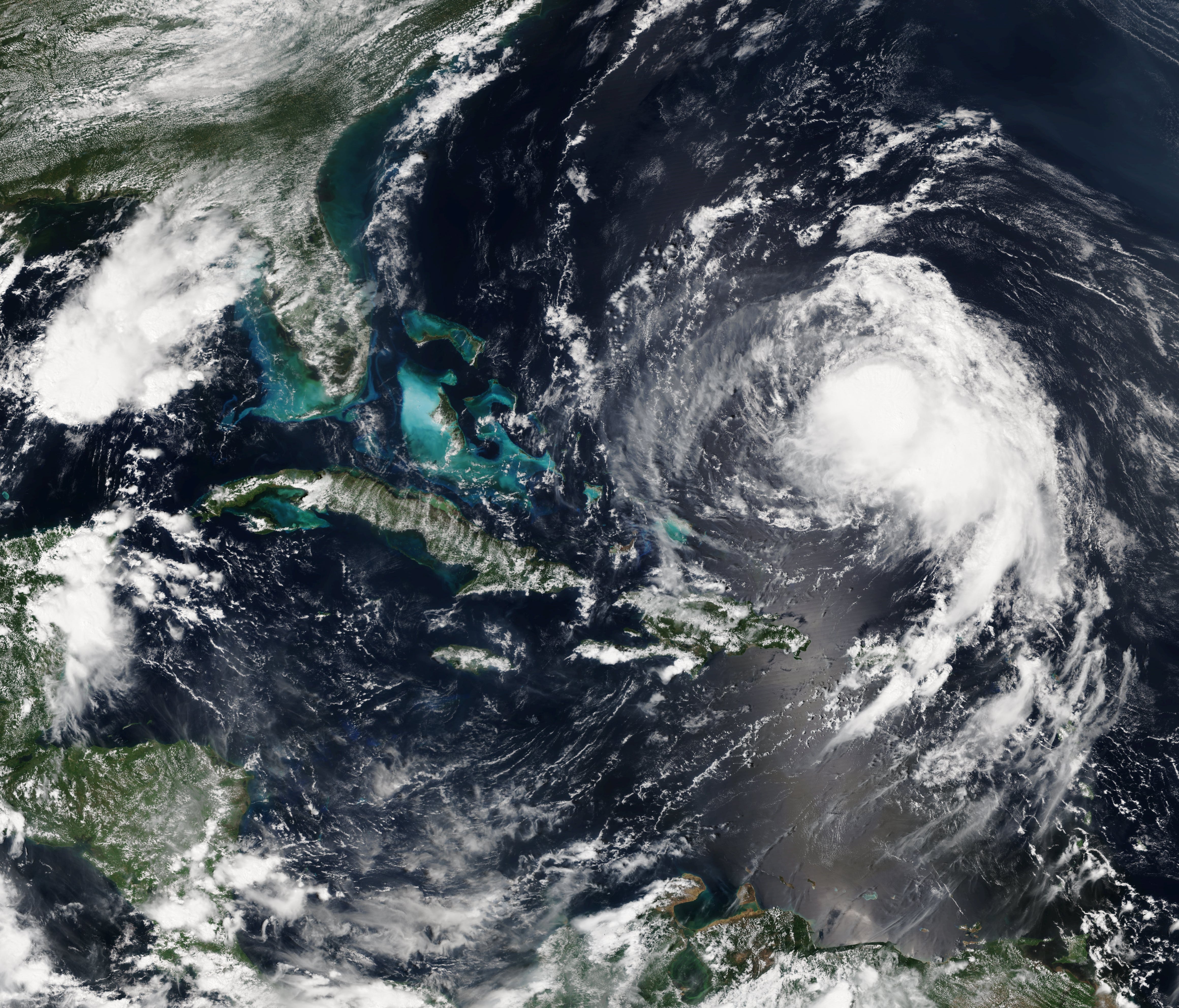 An image of Huricane Jose as it churned toward the U.S. coast on Sept. 14.