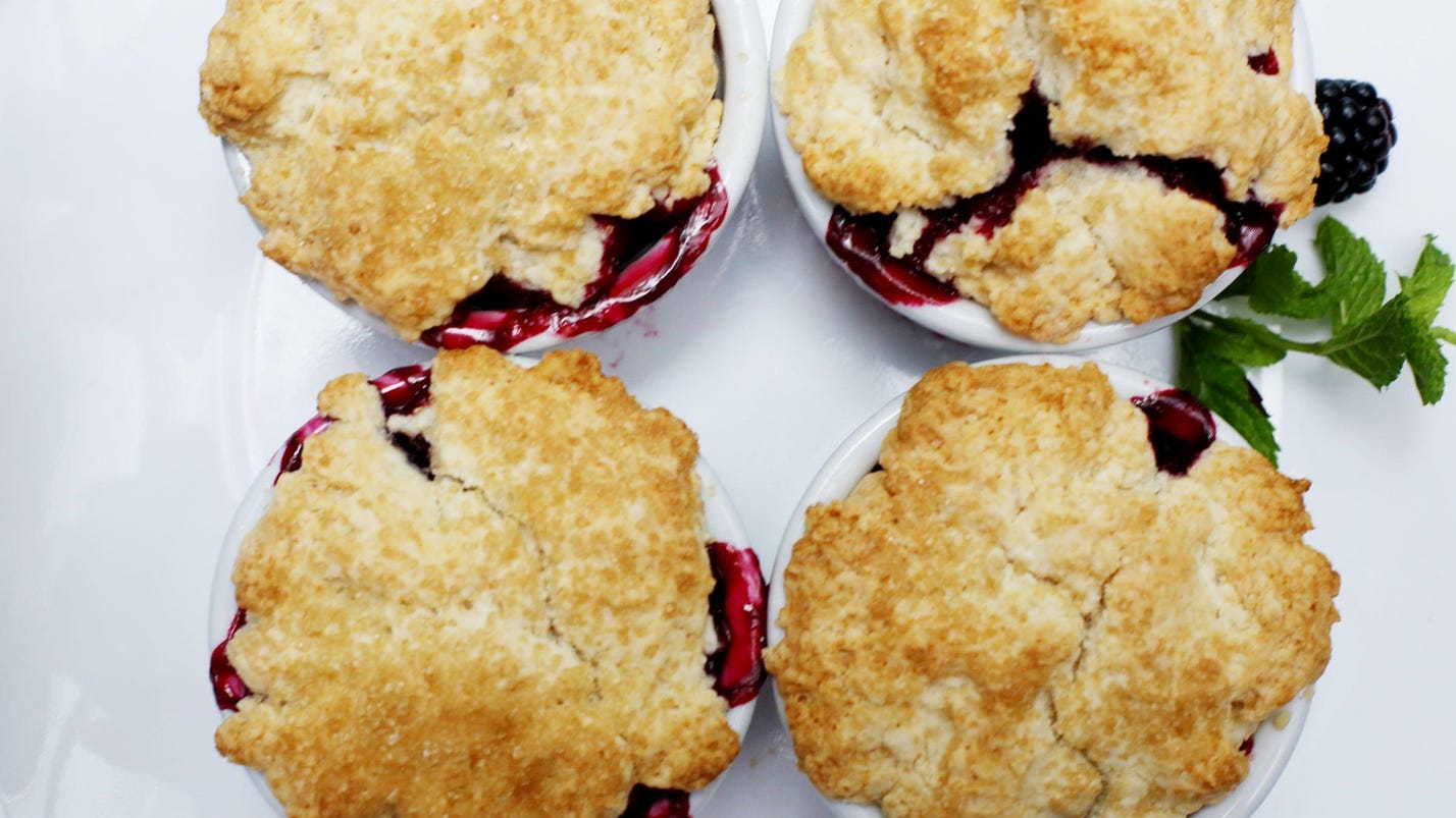 Recipe Individual Blackberry Cobbler