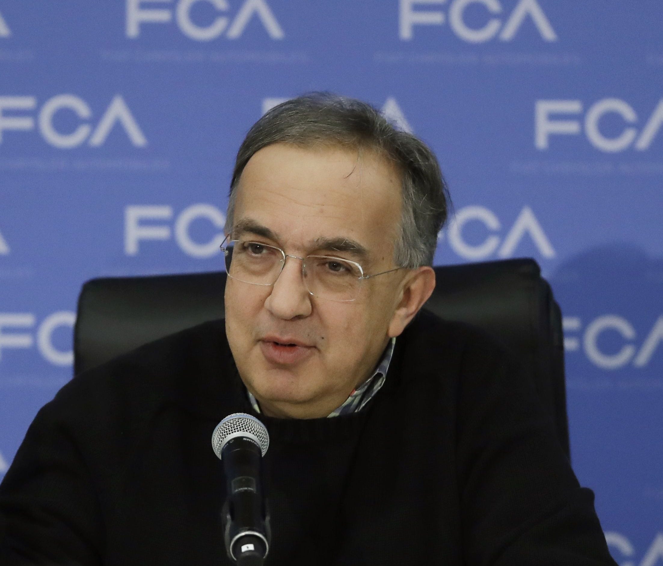 Fiat Chrysler CEO Sergio Marchionne in a file photo