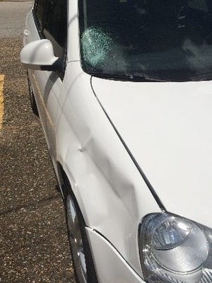 The 2010 Chevrolet Impala used in Tuesday's hit and run accident