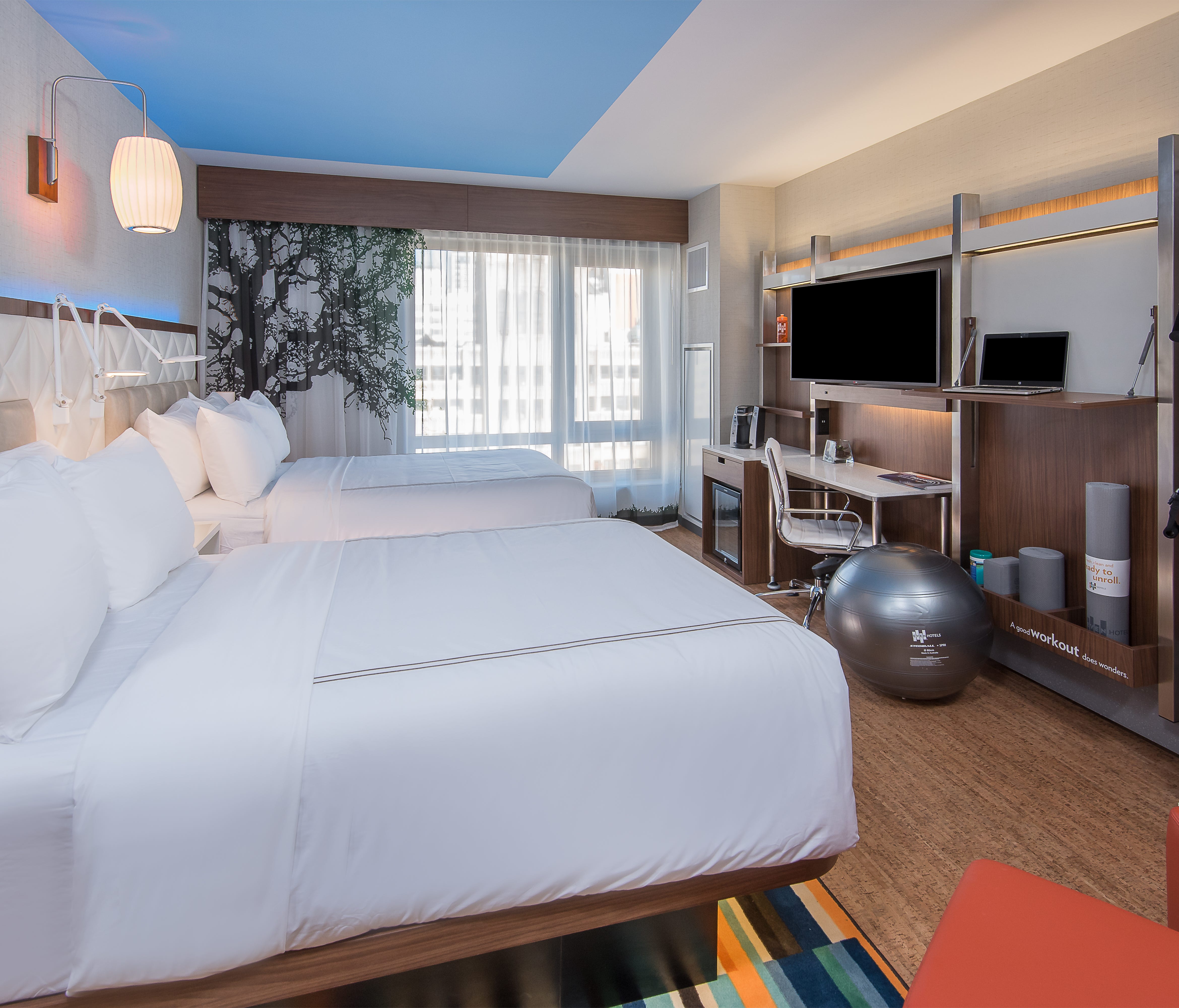 Even Hotels, a brand focused on fitness and wellness, has 15-inch mattresses.