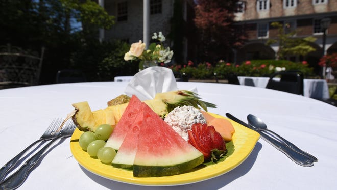 The chunky chicken salad is a popular and colorful dish at Bryan Place.