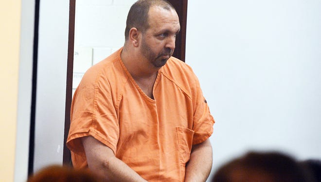 Craig Stephen Hicks, 46, enters the courtroom for his first appearance at the Durham County Detention Center on Wednesday, Feb. 11, 2015 in Durham, N.C.   Hicks, 46, is accused of shooting Deah Shaddy Barakat, 23, Yusor Mohammad, 21, and Razan Mohammad Abu-Salha, 19, at a quiet condominium complex near the University of North Carolina campus.