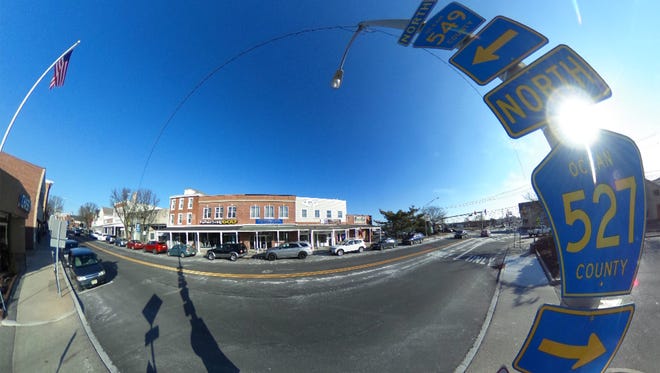 Main Streets is shown in downtown Toms River in this flatened 360 degree image Thursday, February 8, 2018.  