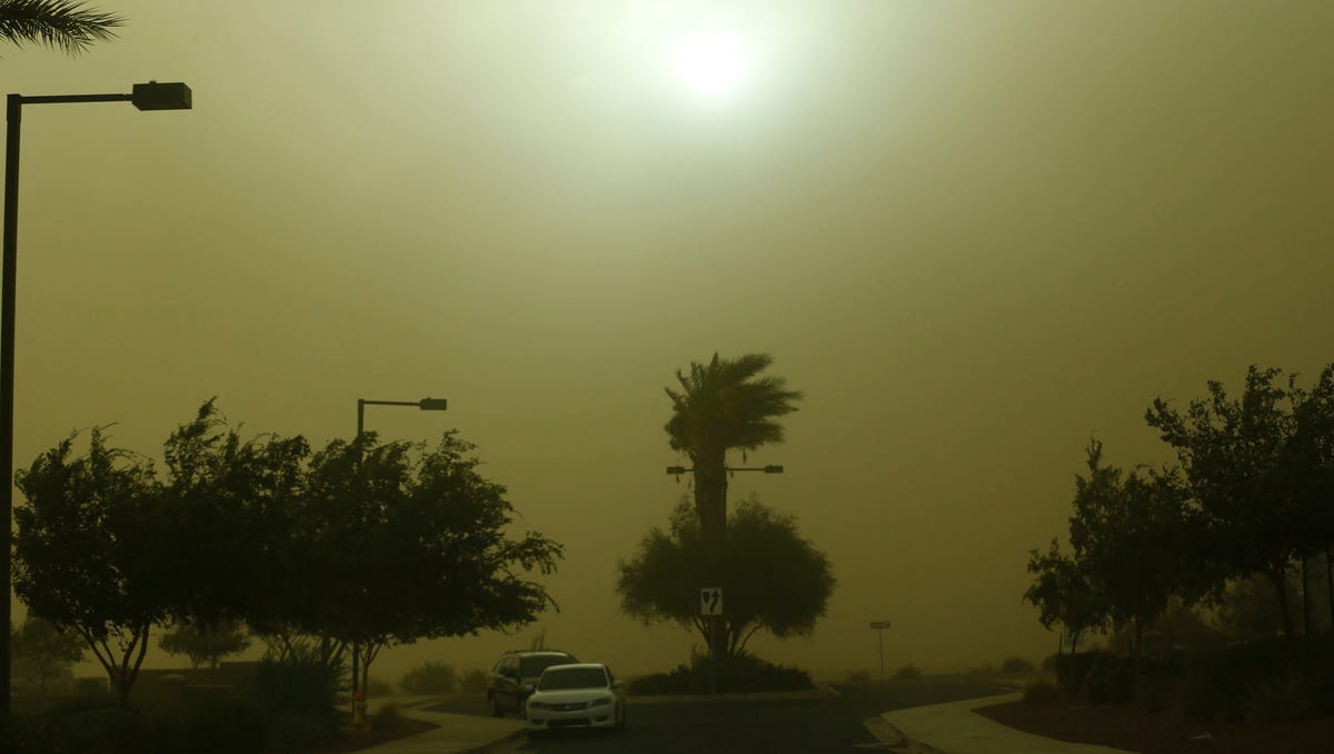 Phoenix was set to see a record warm low and 90-degree highs before a cooling trend. Isolated storms and gusty winds were also possible.