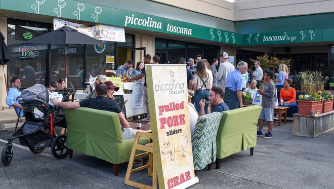 Diners took over part of the parking lot in front of Piccolina Toscana for last year's taste of Trolley Square.