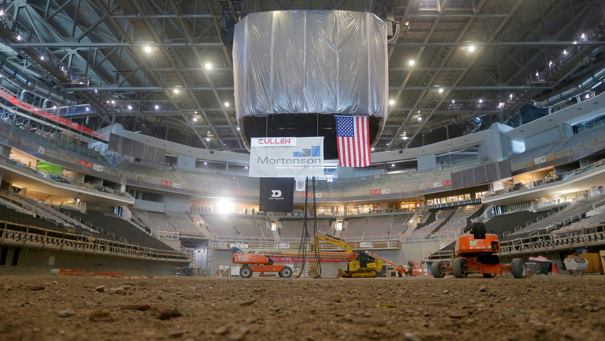 Milwaukee Bucks Raise Scoreboard For New Arena