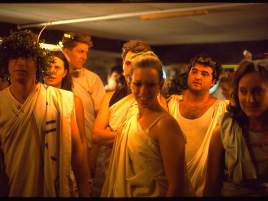 James Widdoes (as Robert Hoover, far left) and John