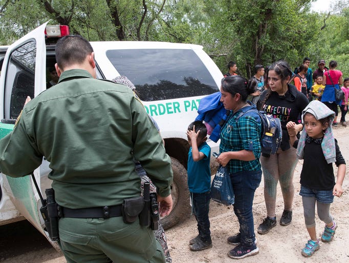 Image result for photos of immigrant families at border