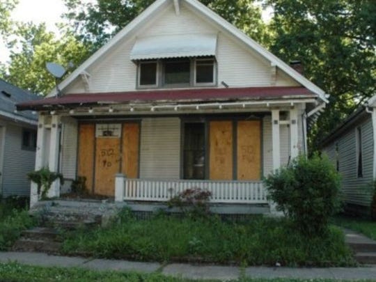 An abandoned home in Evansville