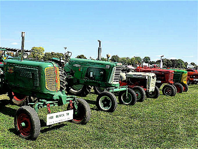 Part of the heritage tractor display.