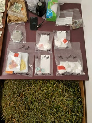 Cocaine, marijuana and cash were seized from a Unadilla residence by state police on Friday, Feb. 23, 2018.