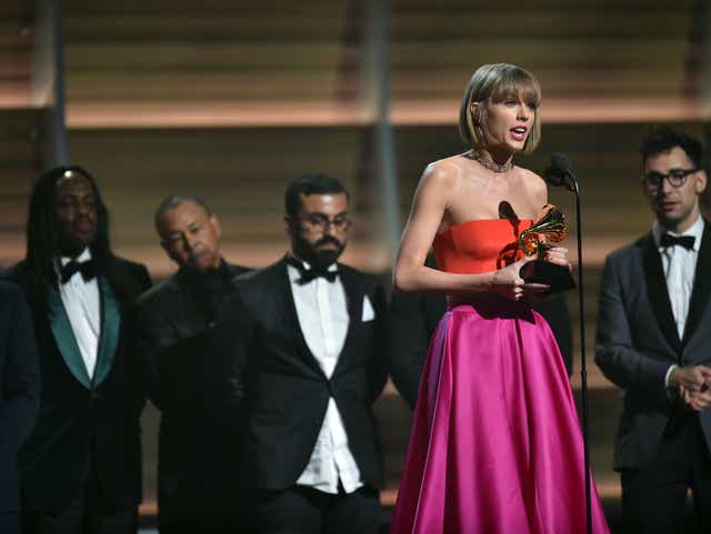 Taylor Swift Made A Pointed Response To Kanye West During Her Grammy Speech Taylor swift responds to kanye west's famous comments during her grammys acceptance speech. kanye west during her grammy speech