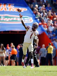 Nov 25, 2017; Gainesville, FL, USA;Florida State Seminoles