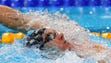 Ryan Murphy (USA) swims during the men's 200-meter