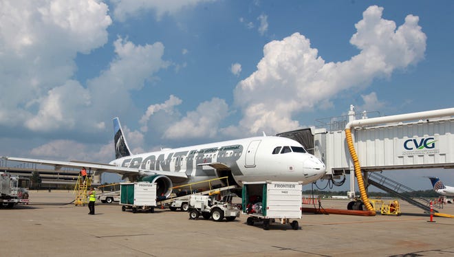 Frontier Airlines set a new one-day record for ticket sales last Thursday, the day it announced new flights to five cities from Cincinnati/Northern Kentucky International Airport.