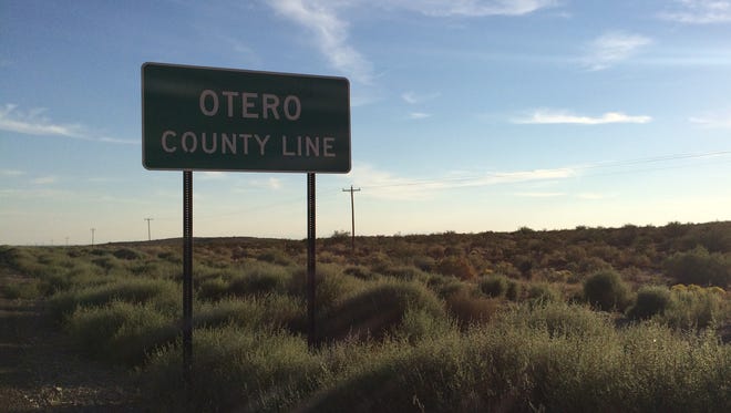 The Otero County Line Sign