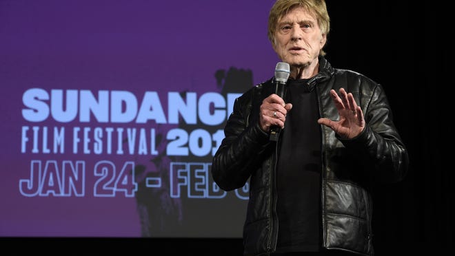 Robert Redford, president and founder of the Sundance Institute, addresses reporters during the opening day press conference at the 2019 Sundance Film Festival, Thursday, Jan. 24, 2019, in Park City, Utah.