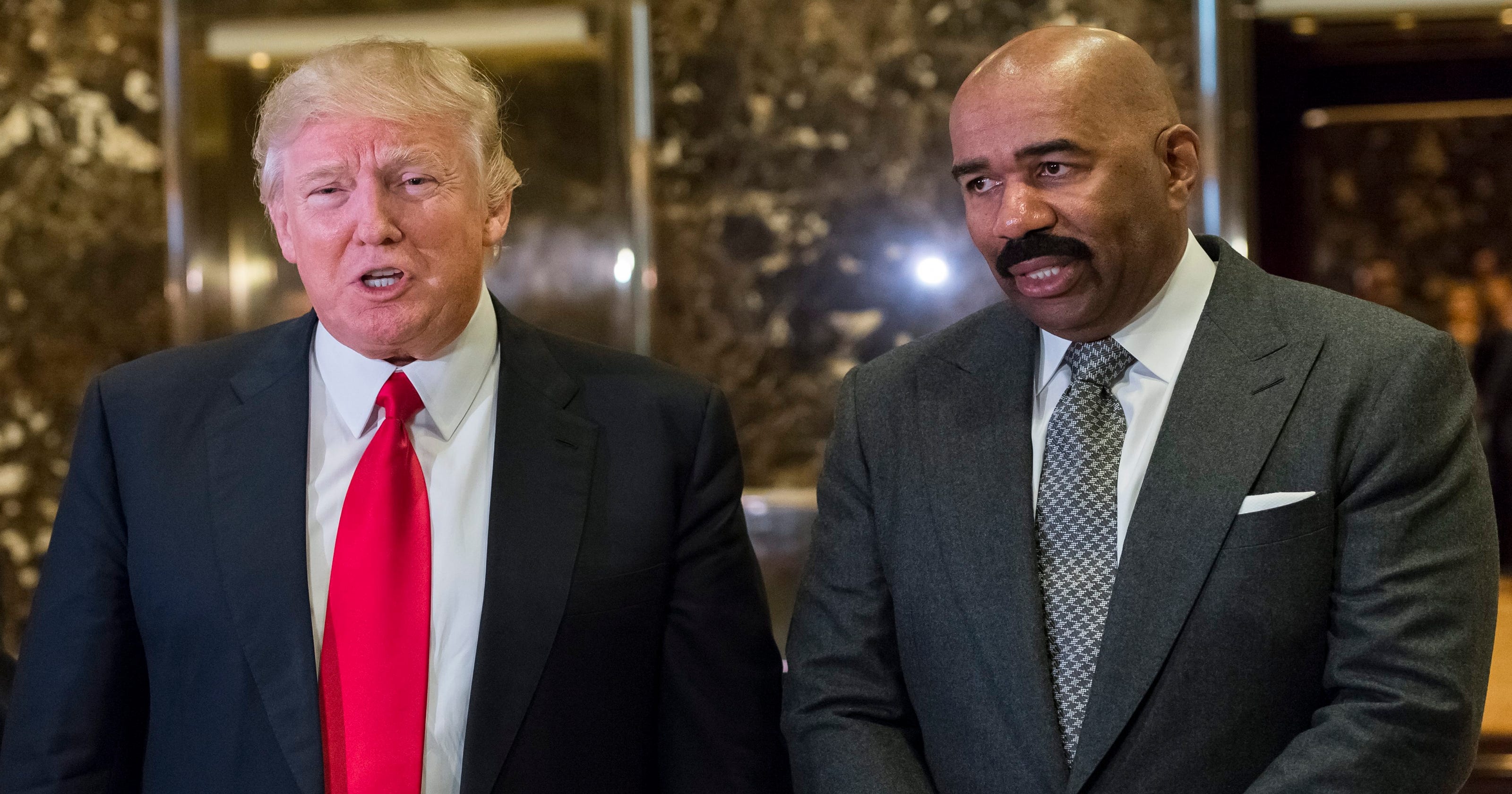 TV host Steve Harvey explains his meeting with Donald Trump USA NEWS