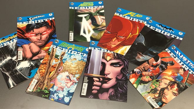 DC's Rebirth includes No. 1 editions of many of its leading characters, including Batman, Superman, Green Arrow, Wonder Woman and Nightwing.