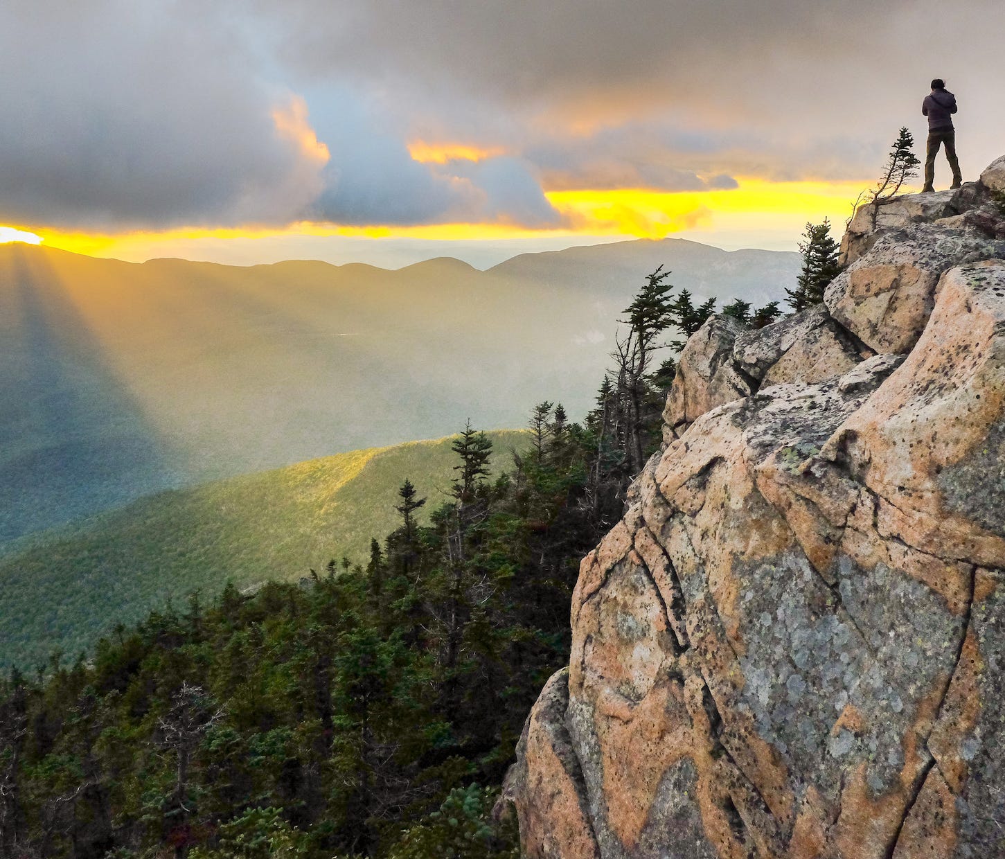New Hampshire's White Mountains National Forest is another iconic spot along the A.T.