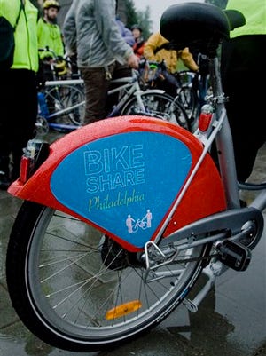 An example of a bicycle used in a French bicycle-sharing program.