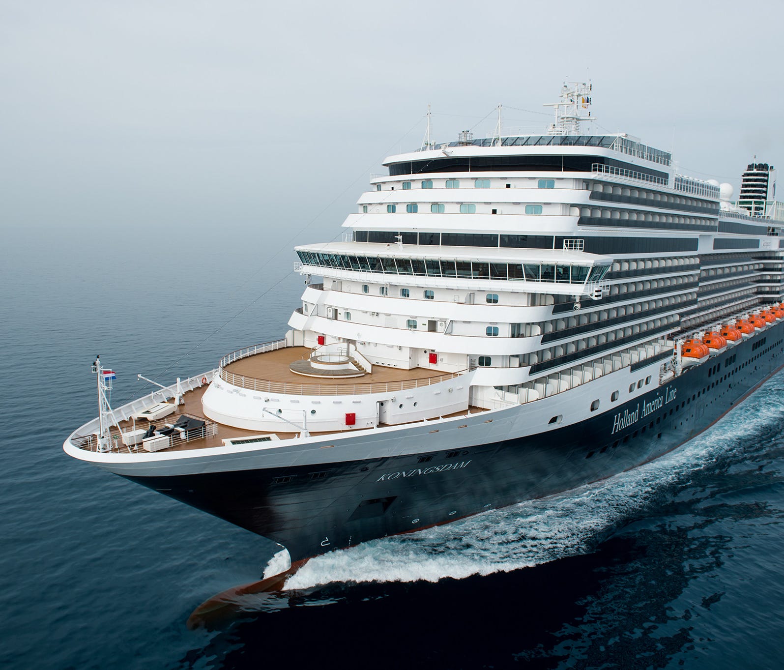 Holland America has a new ship on order for 2018 to be called Nieuw Statendam. Carrying 2,650 passengers at double occupancy, it'll be a sister to the one-year-old Koningsdam (shown here).