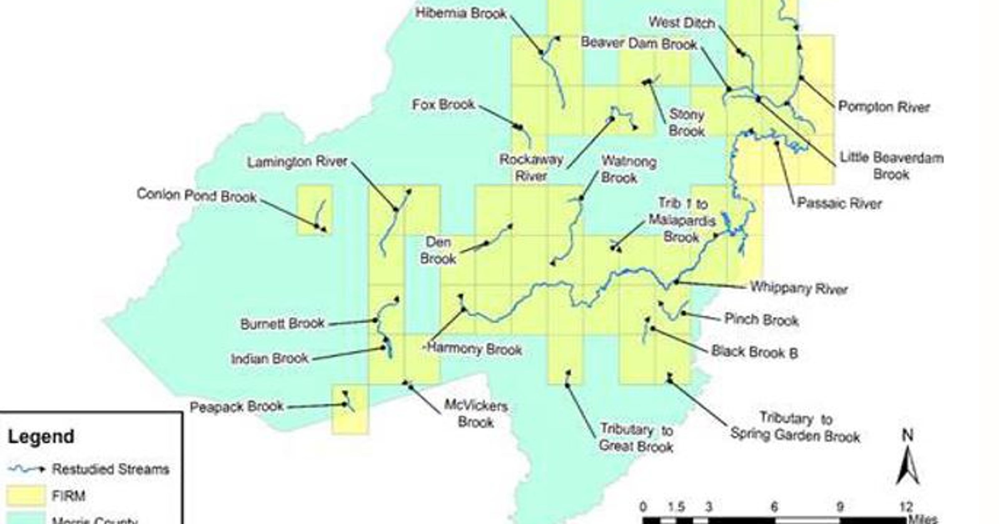 Morris County Map With Towns B2D