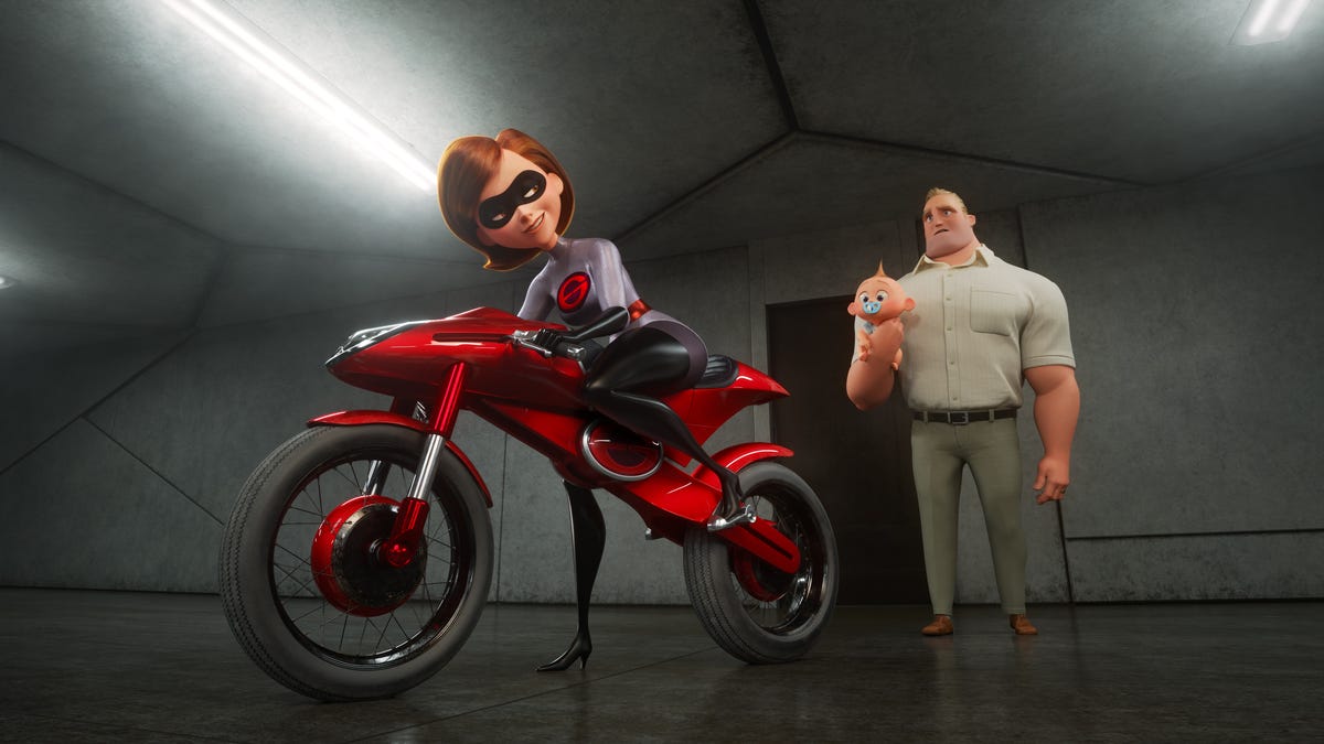 Review What Parents Should Know About The Incredibles 2 The review goes on to describe how some men, presumably fathers of children seeing the movie, are so aroused by elastigirl they can't control themselves. the incredibles 2