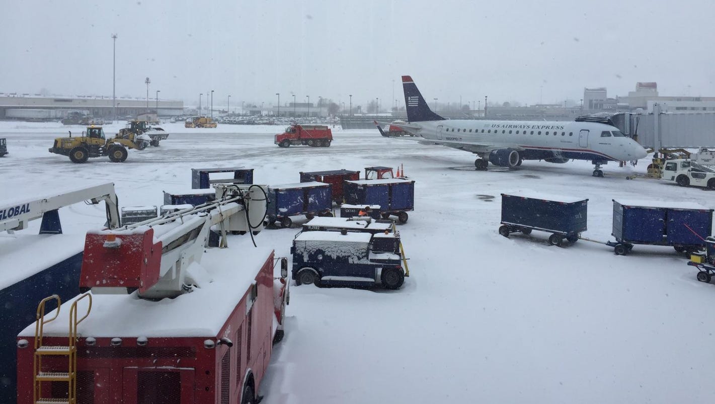 Louisville weather: Half of flights affected