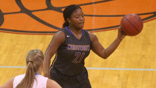 Westview’s Tasia Jones creates the Lady Chargers’ offense.