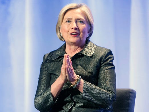 Clinton promotes her new book "What Happened," on Oct.