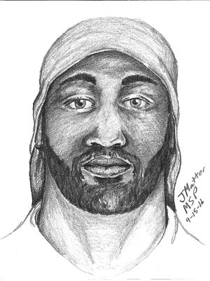 Police sketch of the suspect.