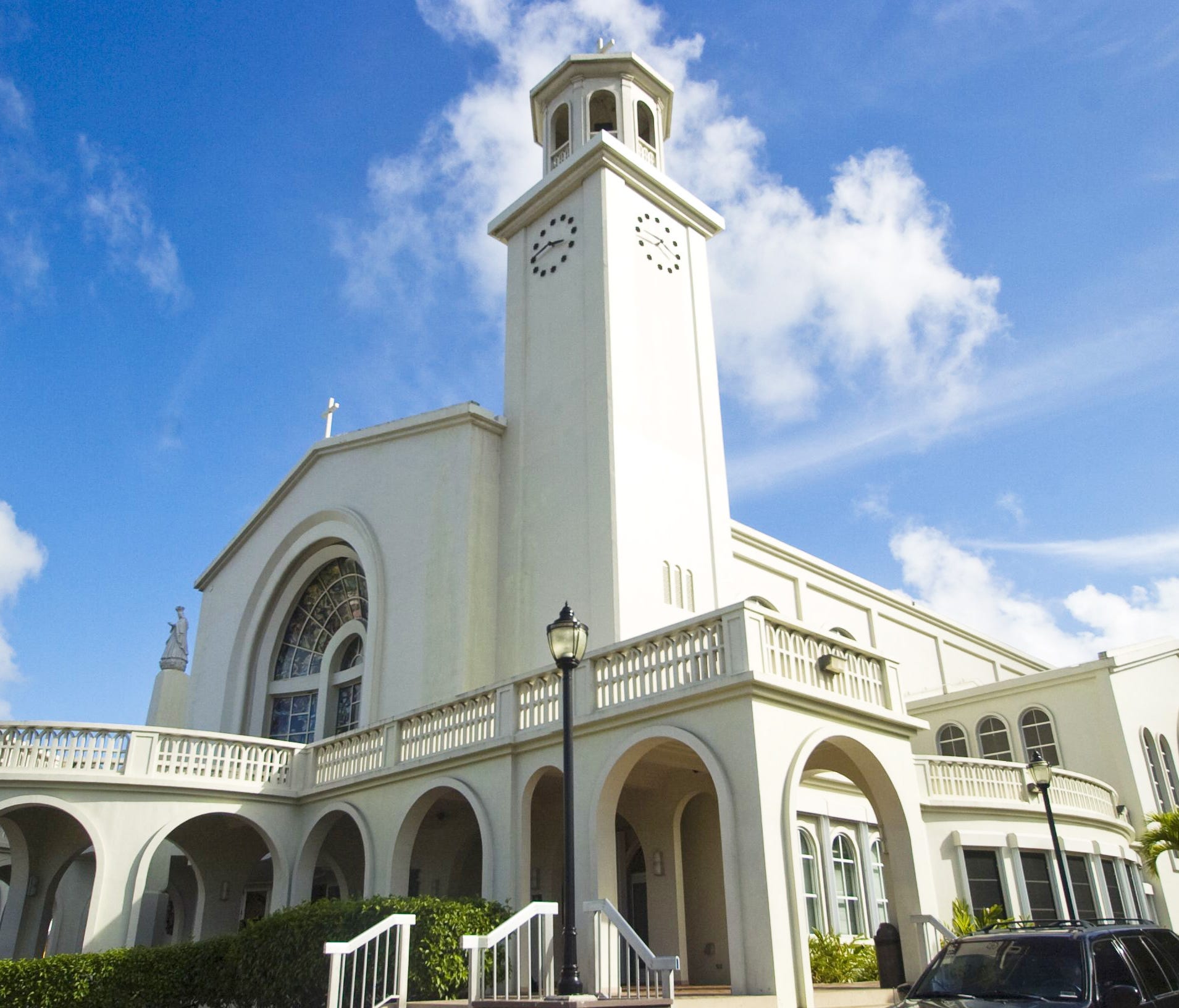 GUAM PRIEST SCANDAL    The Dulce Nombre de Maria Cathedral-Basilica in Hagatna is shown in this file photo.   An U.S. District Court judge has approved attorneys' request to consolidate as many as 25 clergy sex abuse lawsuits.