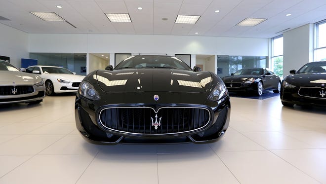 A Maserati GranTurismo Sport at the Maserati of Troy showroom on Tuesday, Sept. 2, 2014.