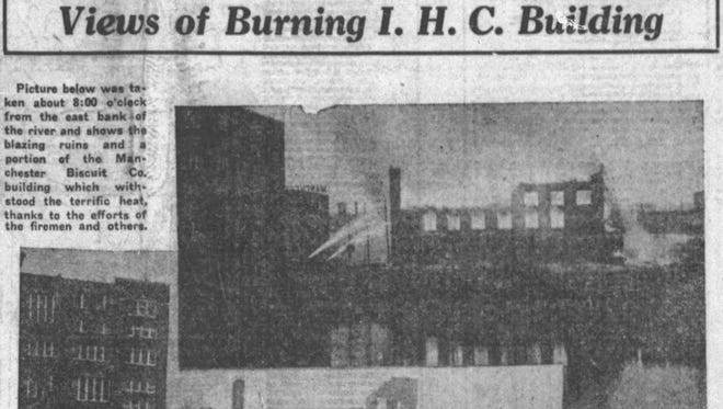 The International Harvester Building burned in 1917.