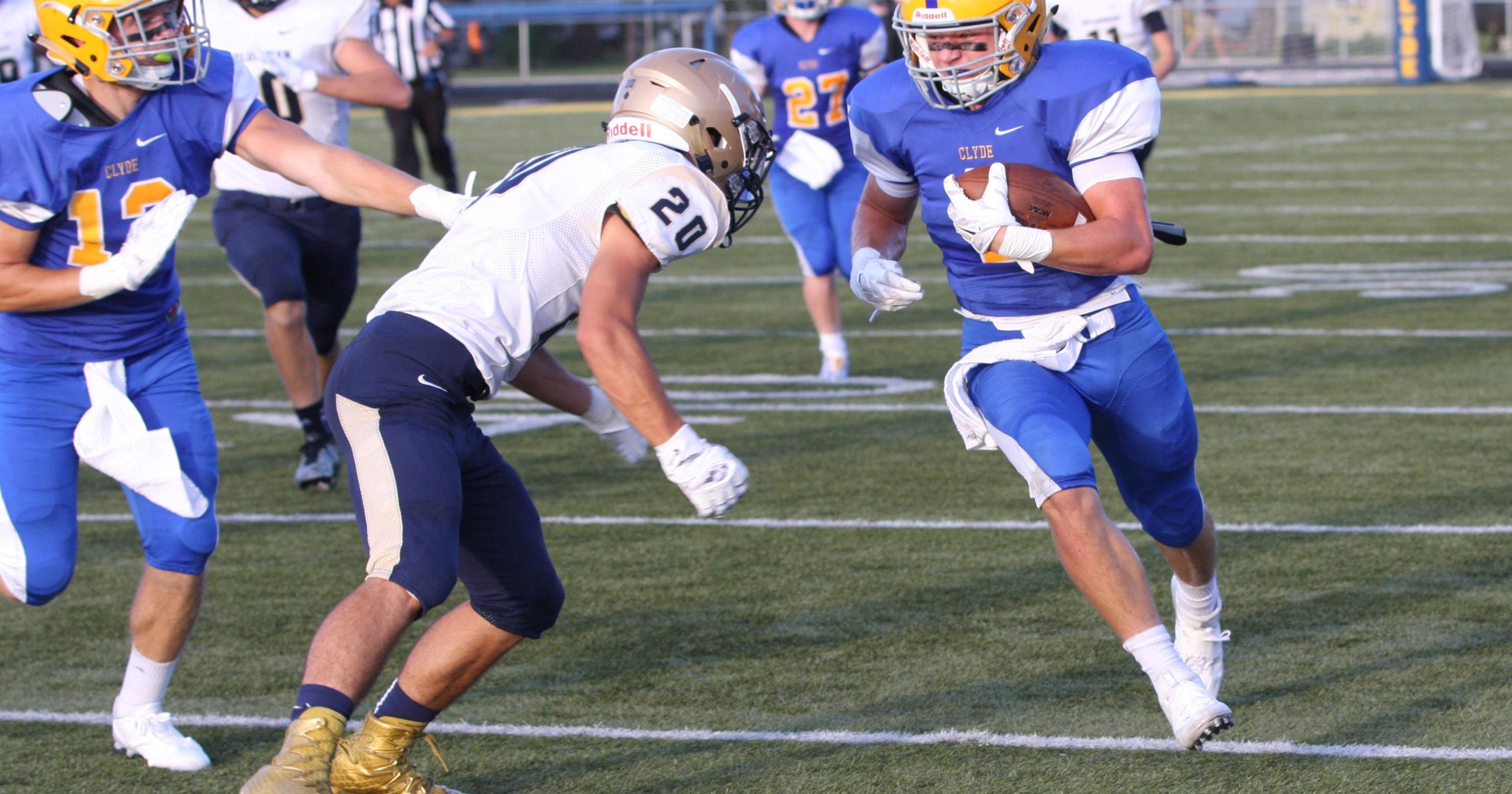 Clyde destroys Tiffin Columbian in opener