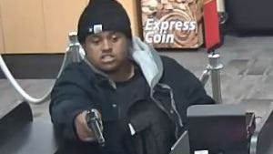 Surveillance photo from an Elm Grove bank robbery.