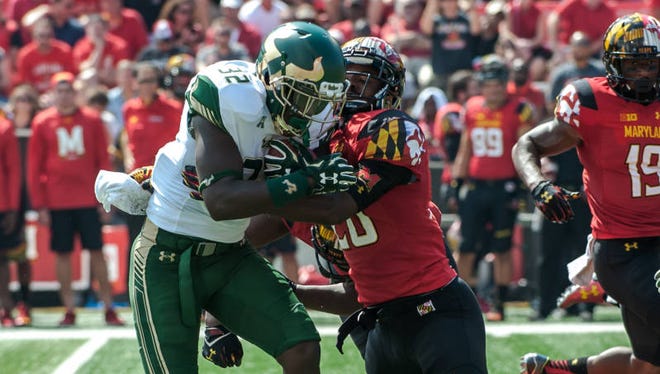 Immokalee grad D'rnest Johnson is a big part of the USF offense this season.
