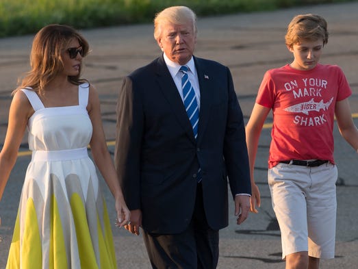 The president and first lady were accompanied by the