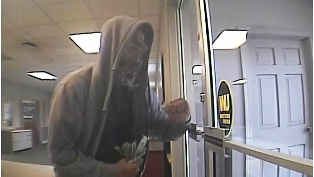 Battle Creek police released this picture of the Friday evening bank robber.