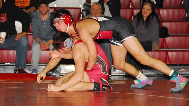 Joey Schiele (top) set the Morris Hills record for wins in a season with 44.