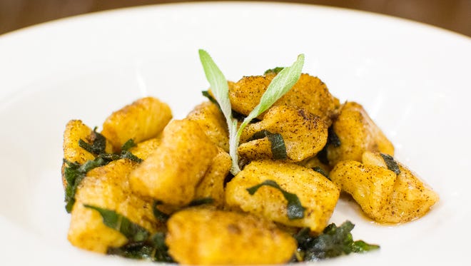 Butternut squash gnocchi is the perfect fall meal, topped with sage.