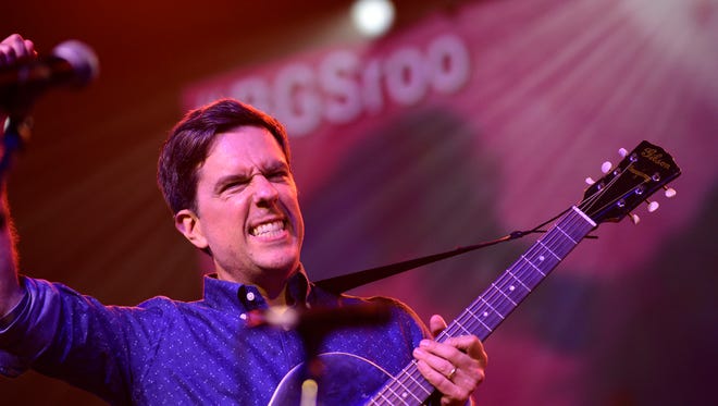 Ed Helms performs at The Bluegrass Situation Roots SuperJam! at the Bonnaroo Music & Arts Festival in Manchester, Tenn., on June 11, 2017.