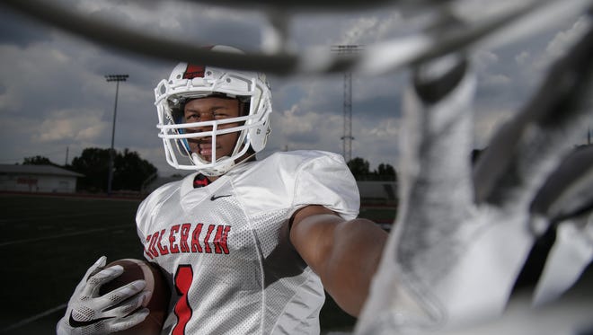 Colerain cornerback and wide receiver Amir Riep, who recently verbally committed to Ohio State, is pictured, Wednesday, Aug. 3, at Colerain High School.