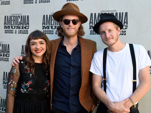 The Lumineers arrive on the red carpet at the 2016