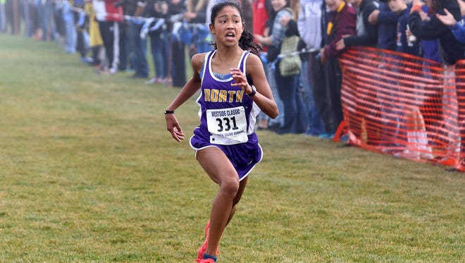 North Kitsap's Madison Zosa took first place as a freshman in last year's Class 2A girls race at the Westside Classic district cross country meet.