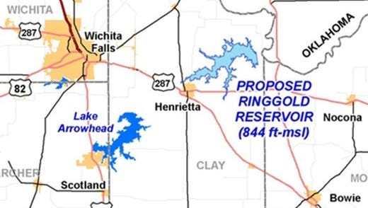 Lake Ringgold water use permit meeting Tuesday, battle lines drawn over proposed reservoir - Times Record News
