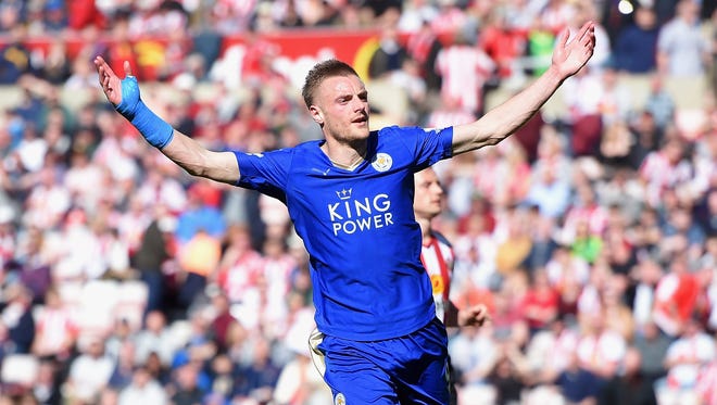 Jamie Vardy and Leicester City had 5,000-to-1 odds to win the EPL title.