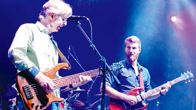 Phil Lesh, left, and his son Grahame regularly jam together in the Terrapin Family Band.